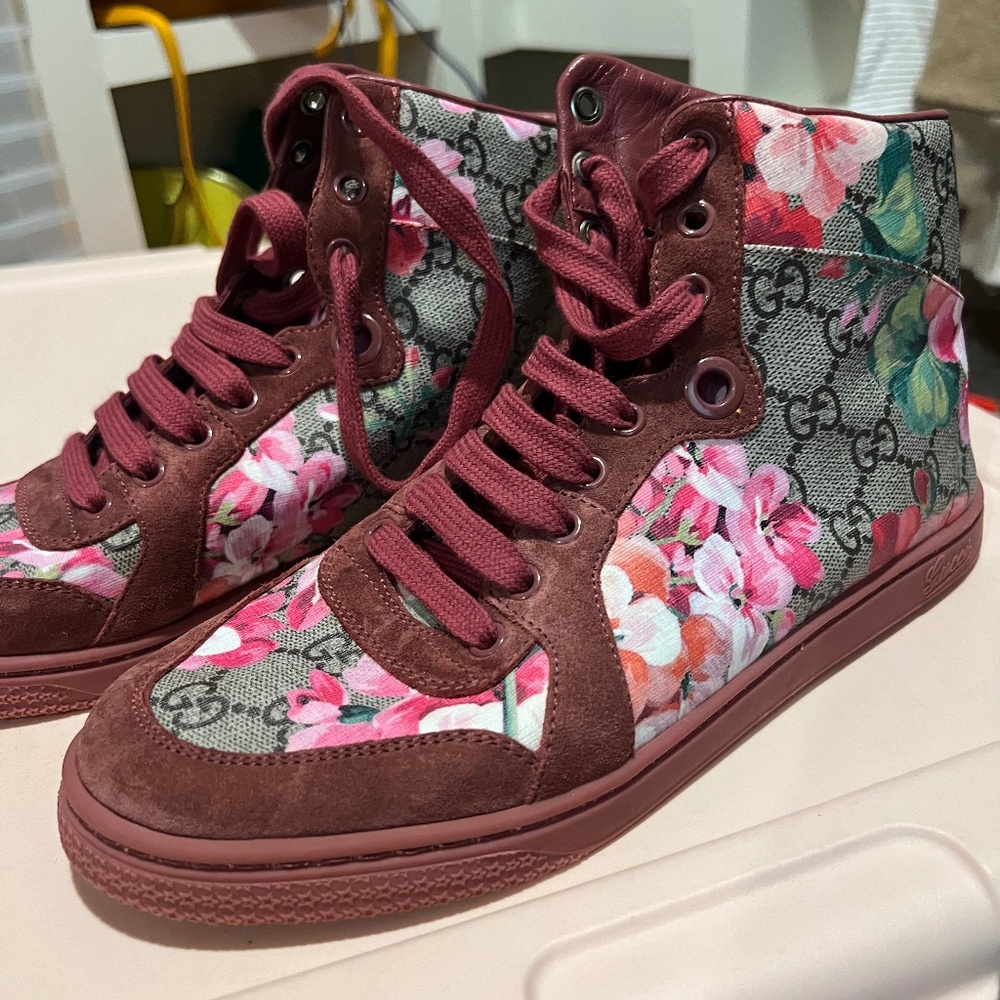 Gucci Floral High Top Sneaker